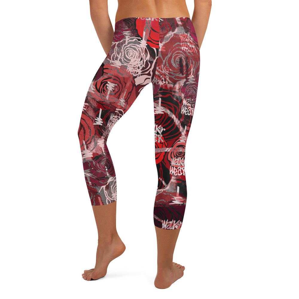 Rose Capri Leggings