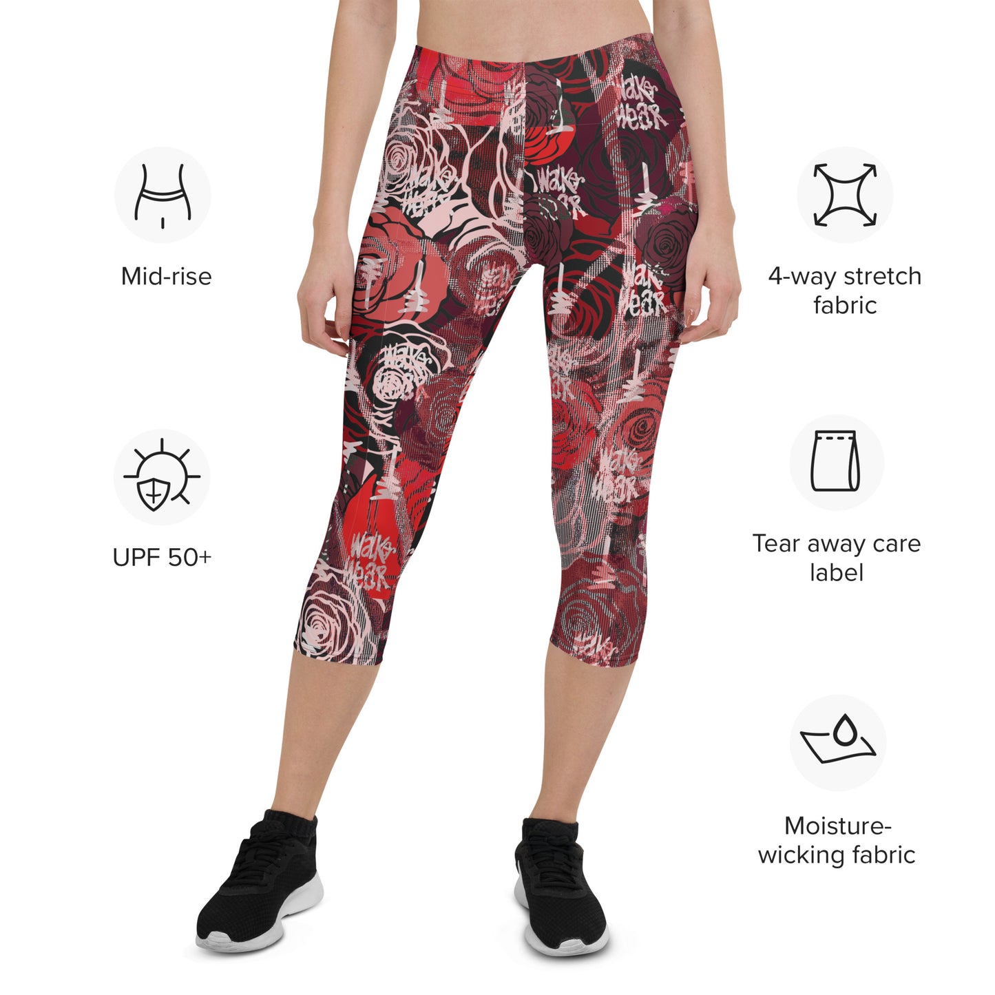 Rose Capri Leggings