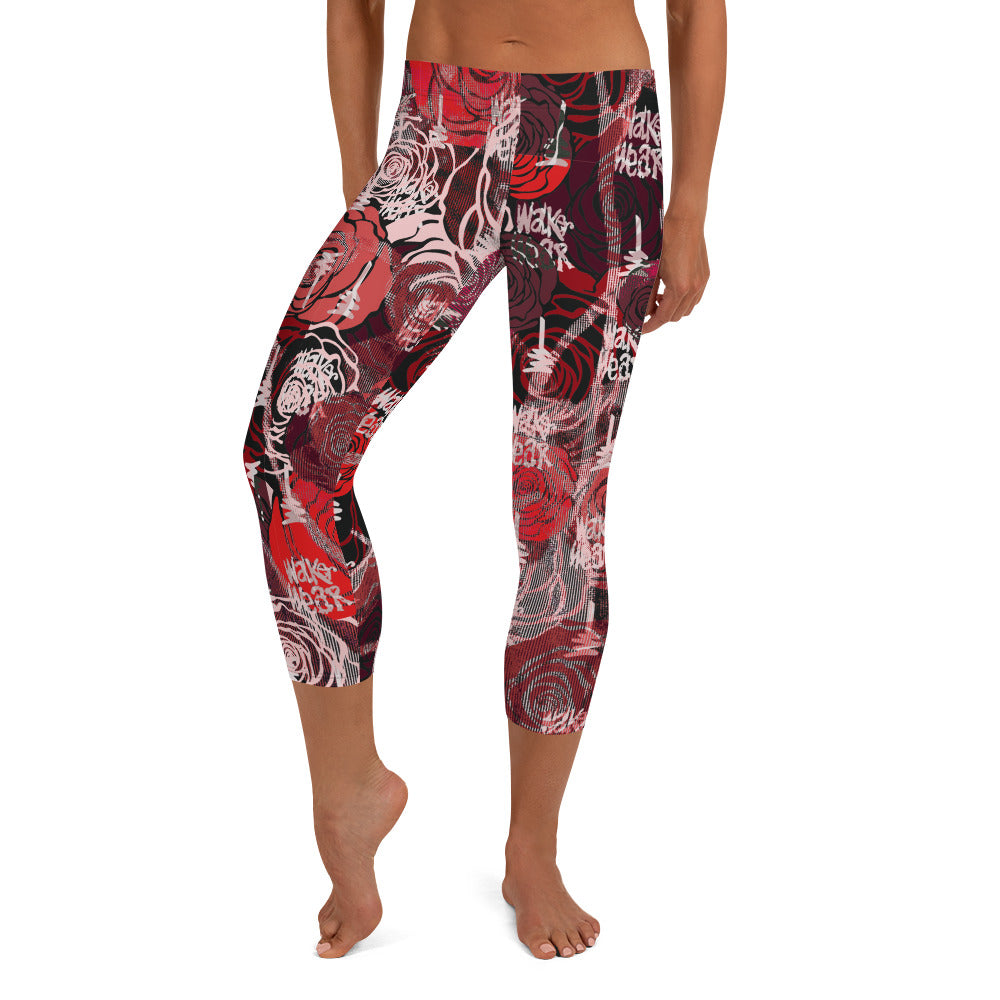 Rose Capri Leggings