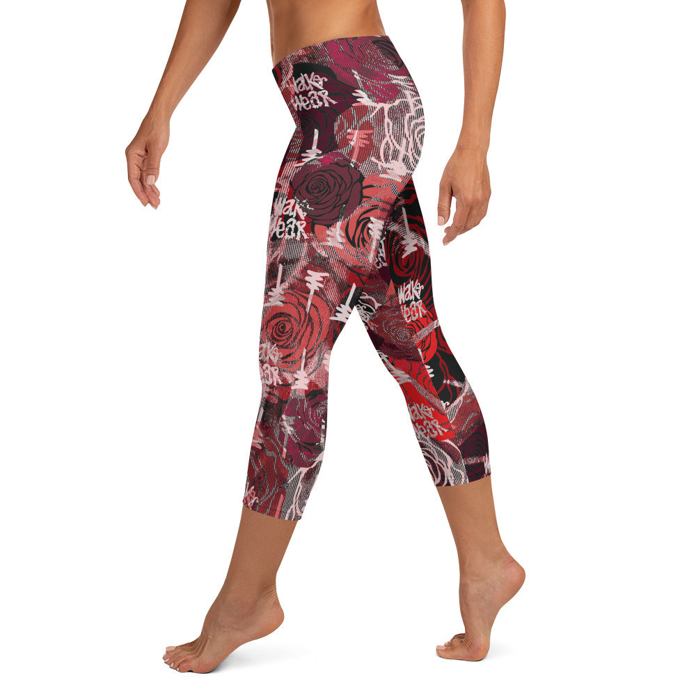 Rose Capri Leggings
