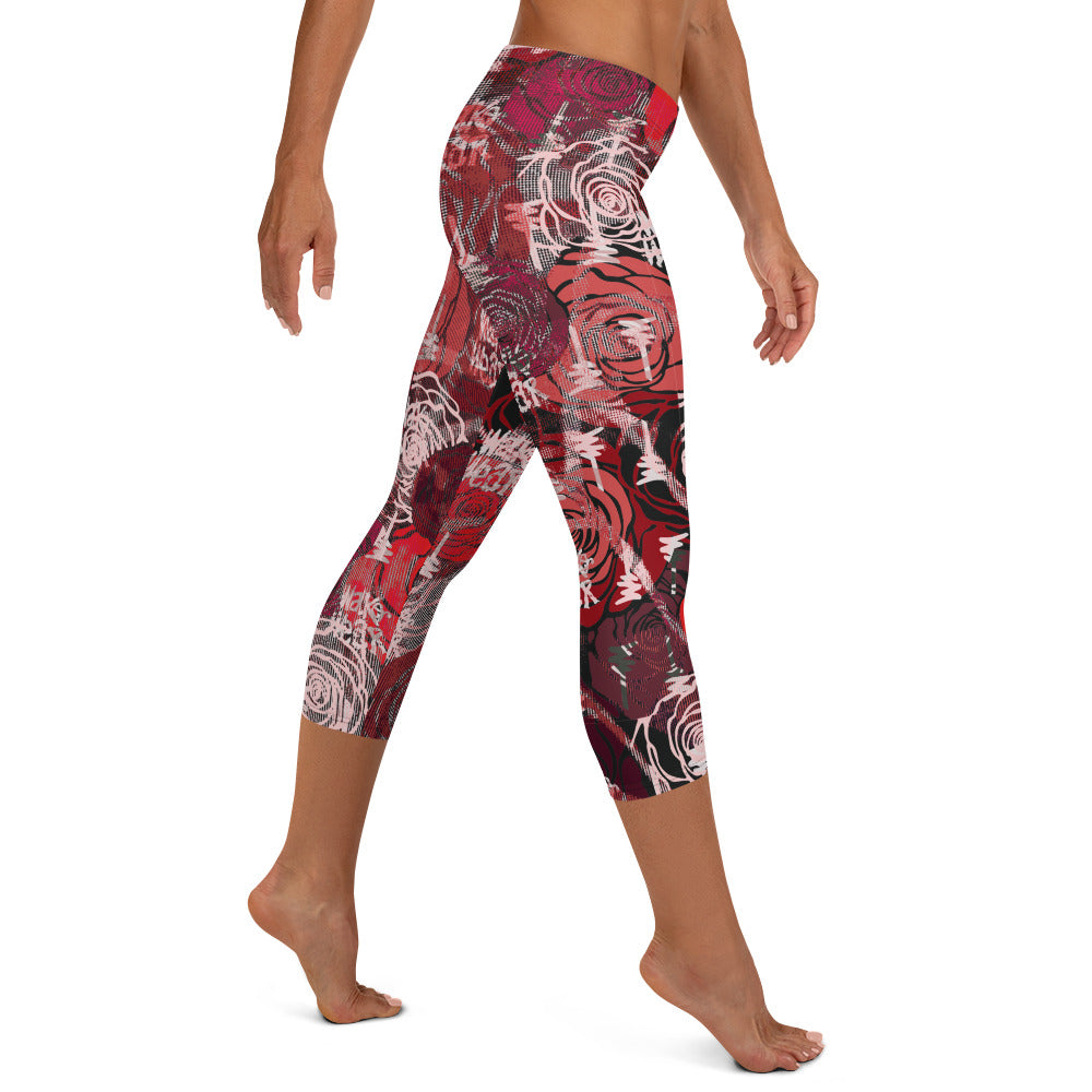 Rose Capri Leggings