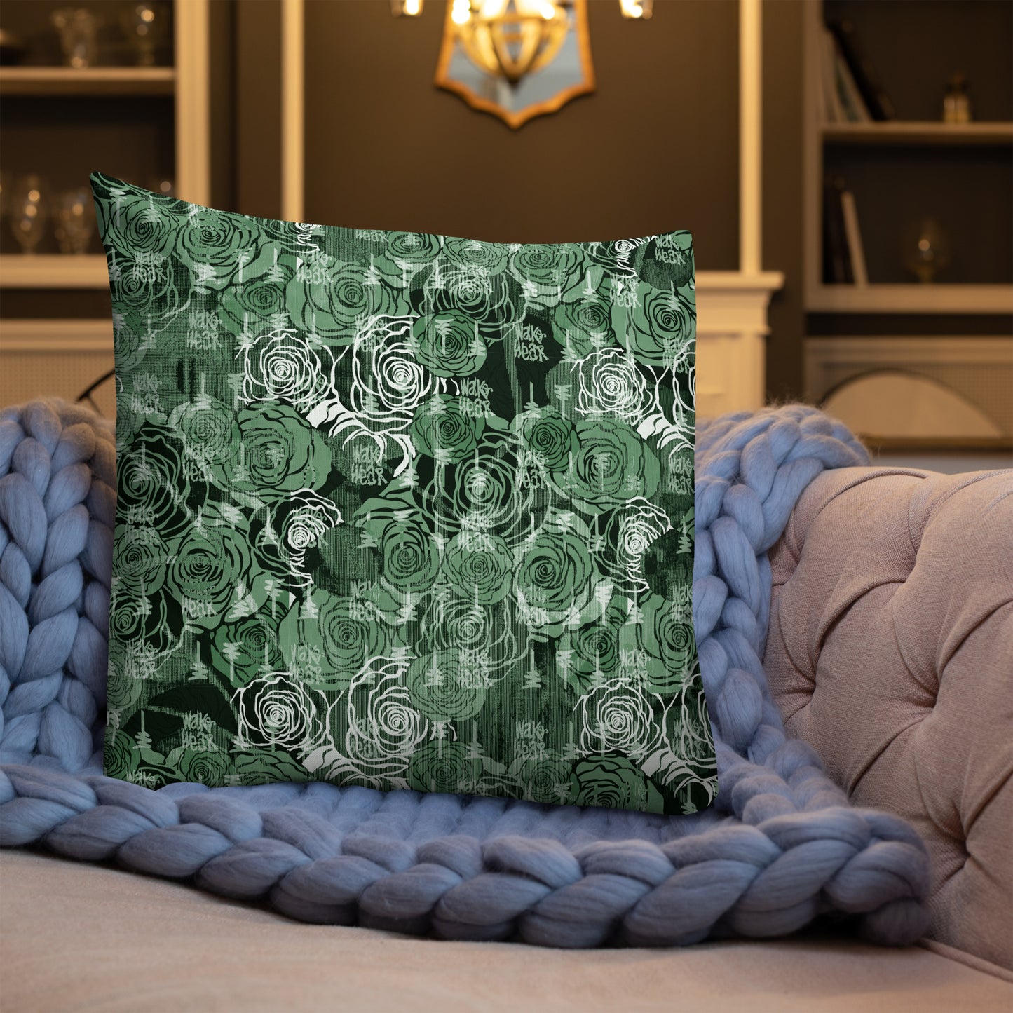 Basil Rose Pillow