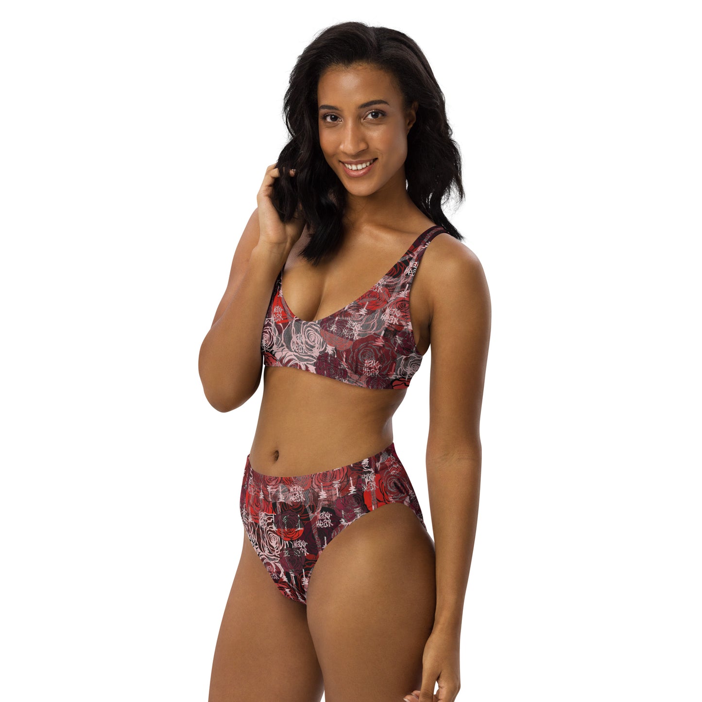 Rose Recycled High-Waisted Bikini
