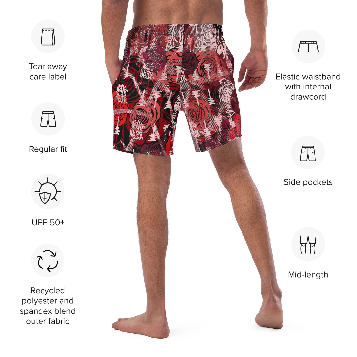 Rose Men's Swim Trunks