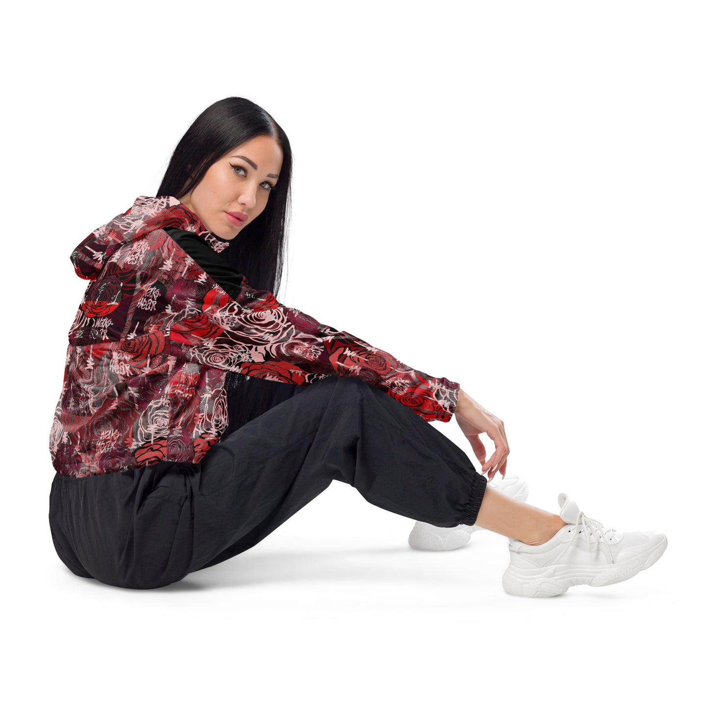 Rose Cropped Windbreaker