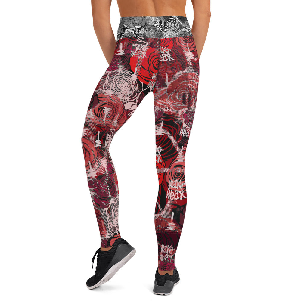 Rose Yoga Leggings
