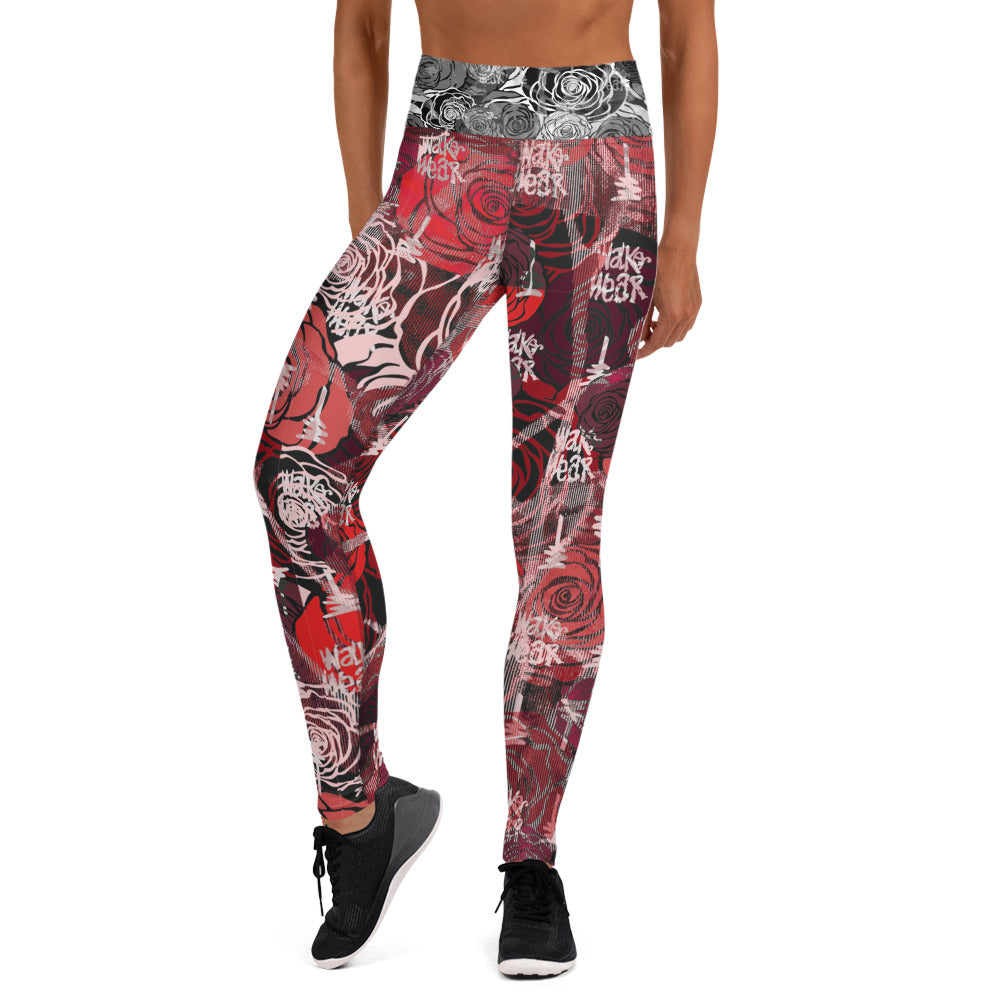 Rose Yoga Leggings