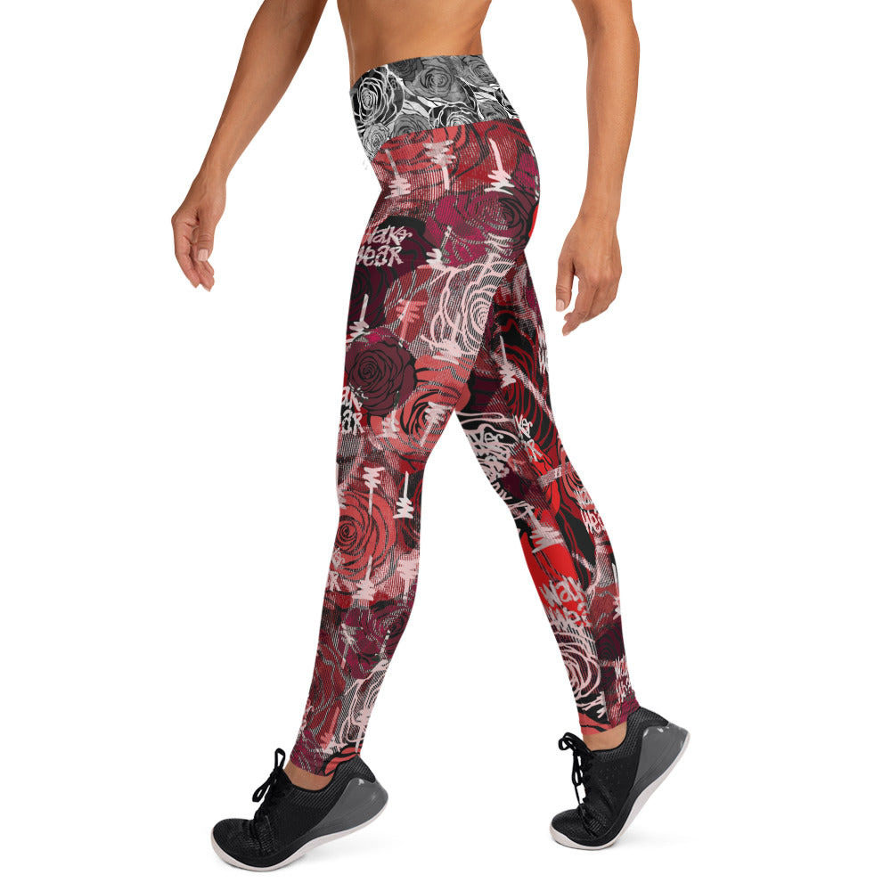 Rose Yoga Leggings