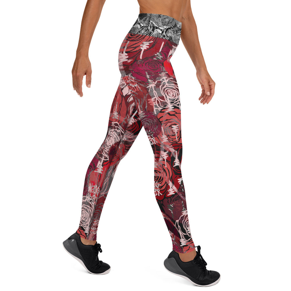 Rose Yoga Leggings