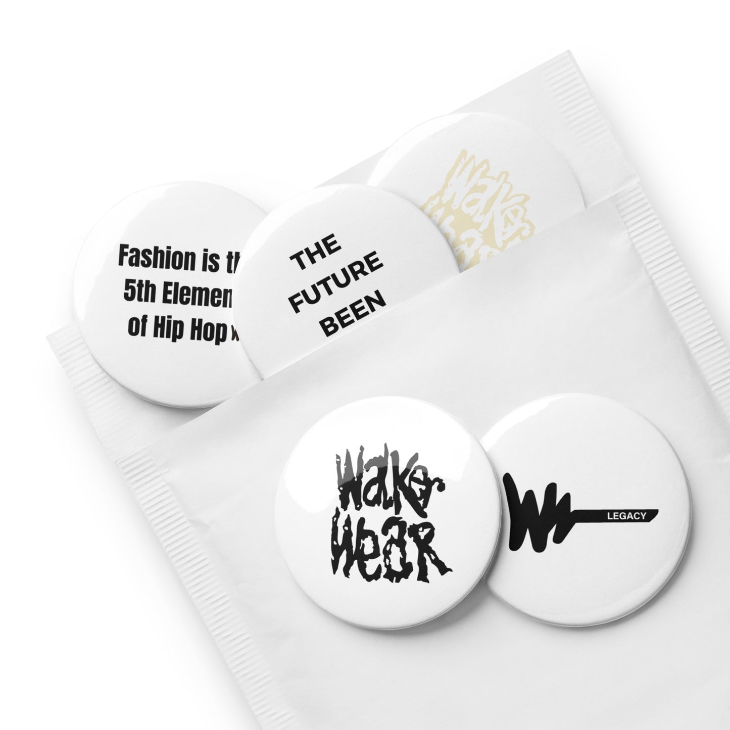 WW Set of pin buttons