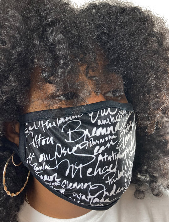 Say Their Names Mask (Blk)