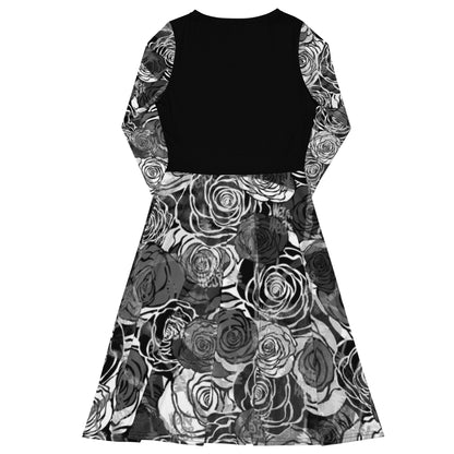 Black Rose Midi Dress