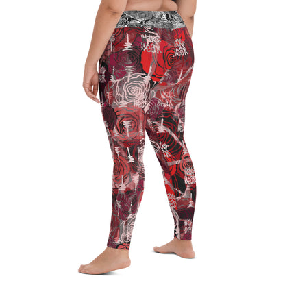 Rose Yoga Leggings