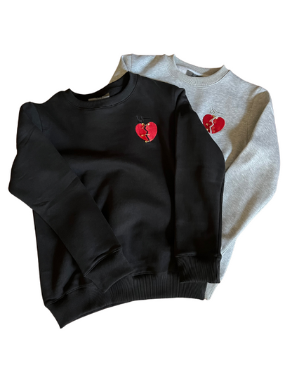 Protect Your Heart Sweater - Black